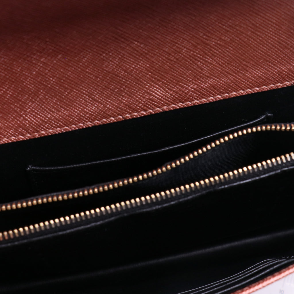 Saffiano Pink Leather Shoulder BagTwins LDJ2842