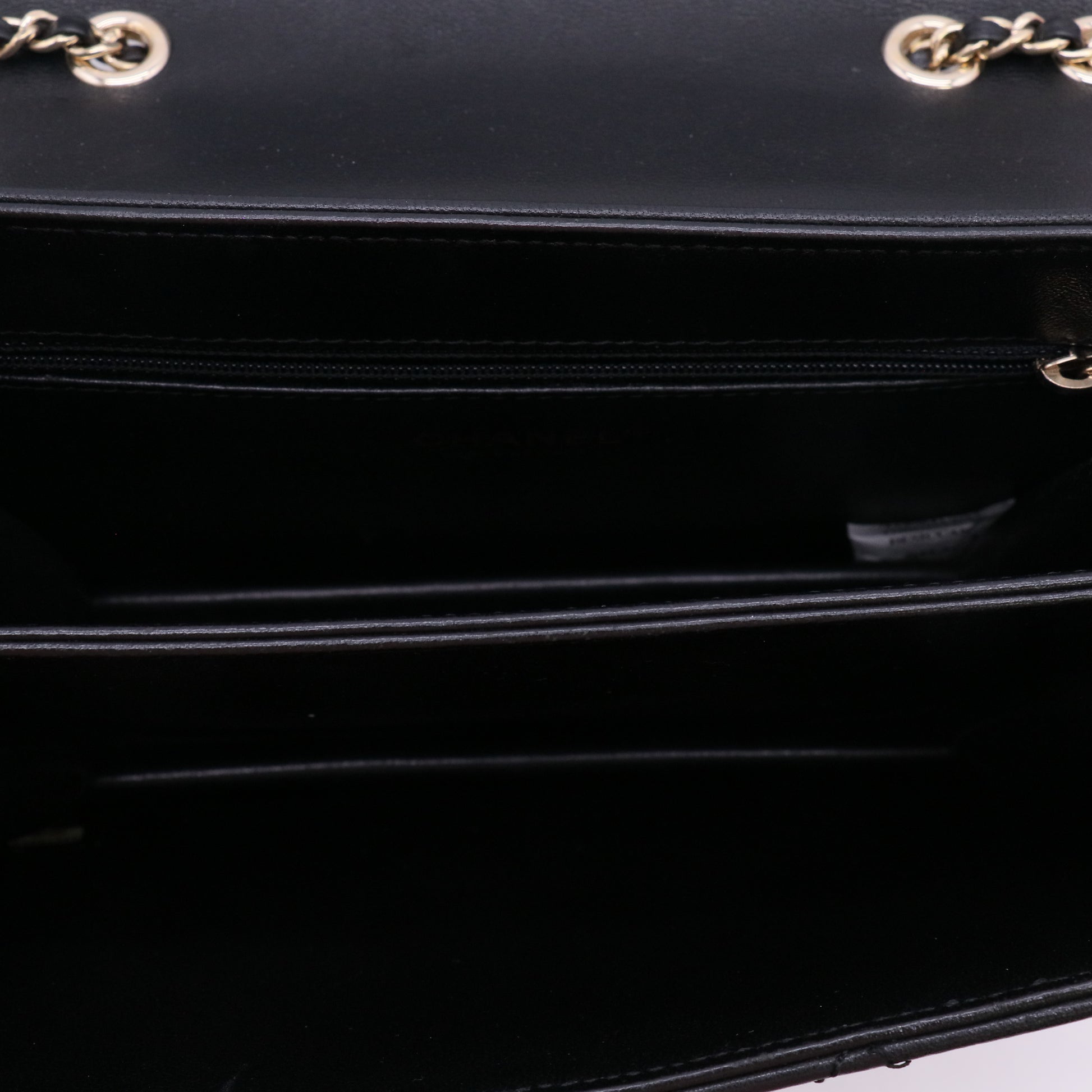 Chanel Sheepskin Quilted Beauty Lock Flap Black twins LDJ5551