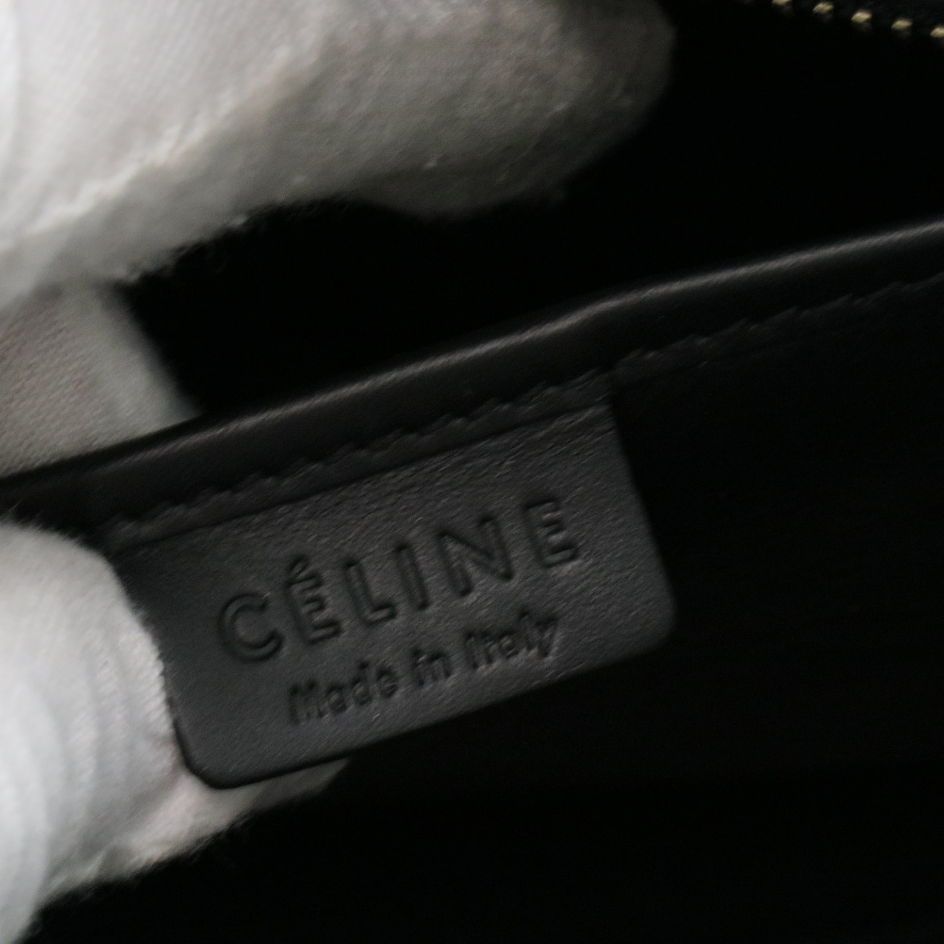 Tricolor Luggage Bag Leather Nano