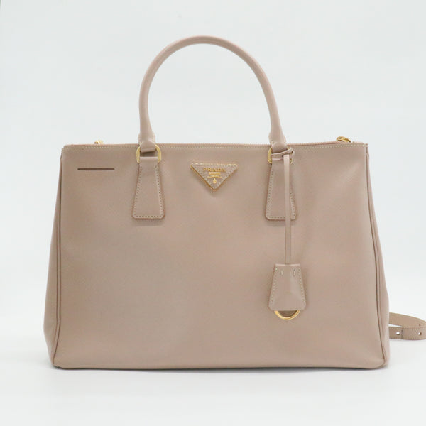 Galleria Double Zip Tote Saffiano Leather Large