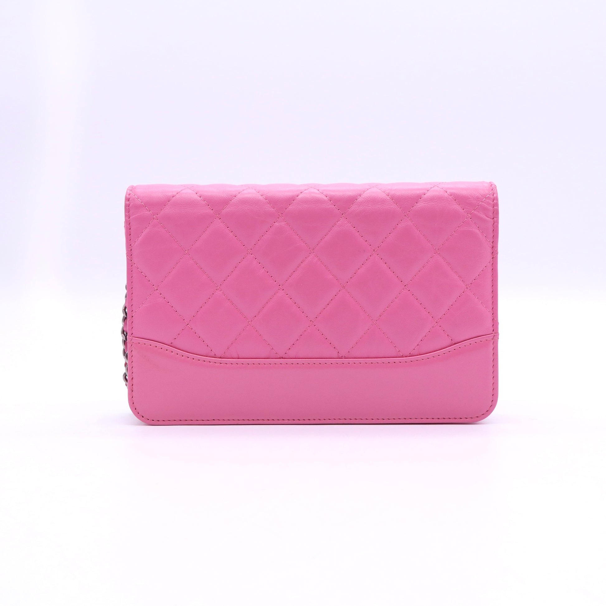 Gabrielle Wallet on Chain Quilted Aged Calfskin TWINS LDJ3580