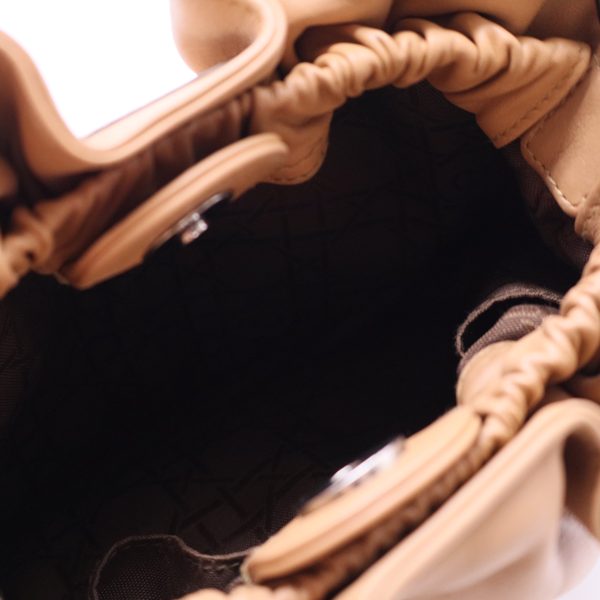 Vintage Tan Leather Maris Pearl Mini Tote B20239