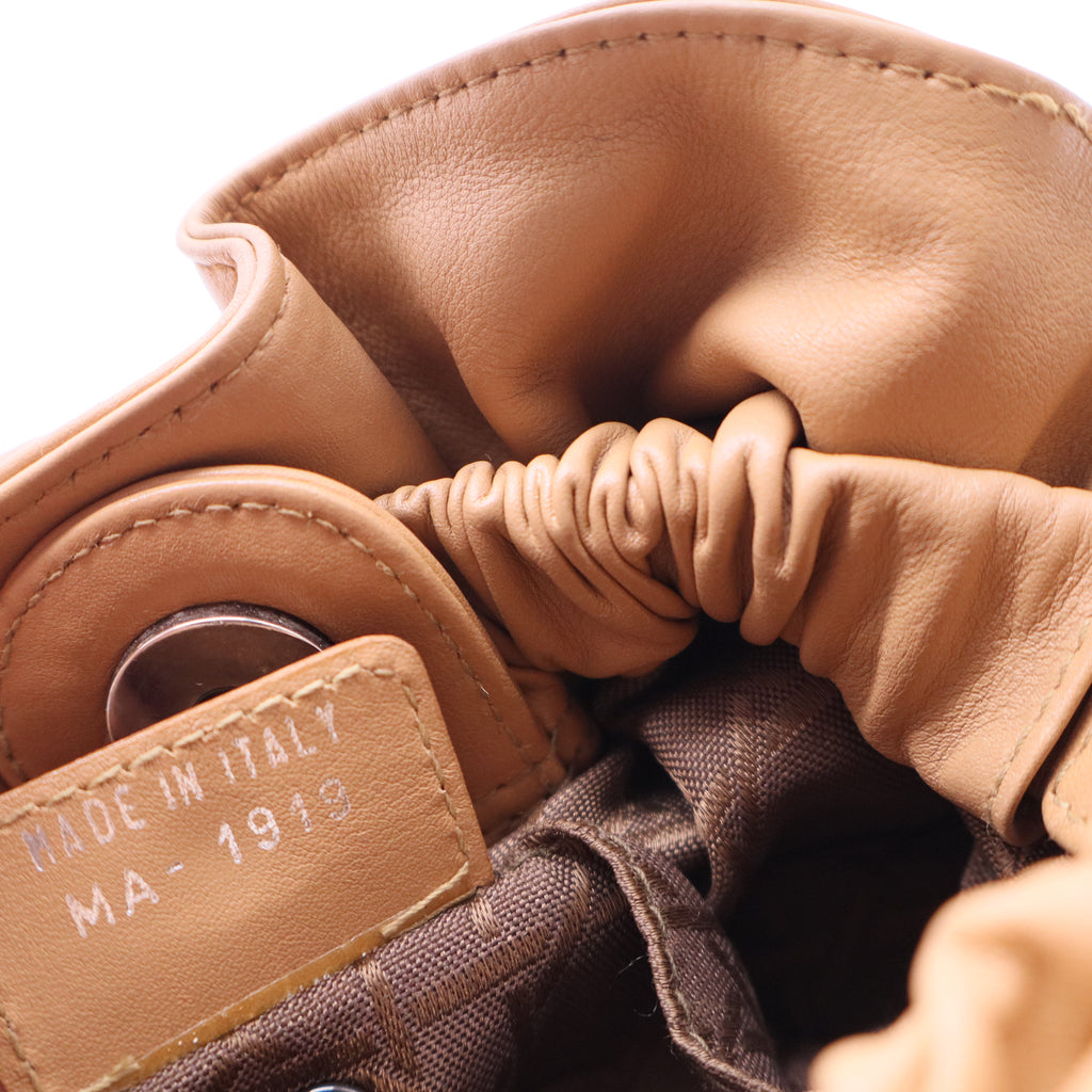 Vintage Tan Leather Maris Pearl Mini Tote B20239