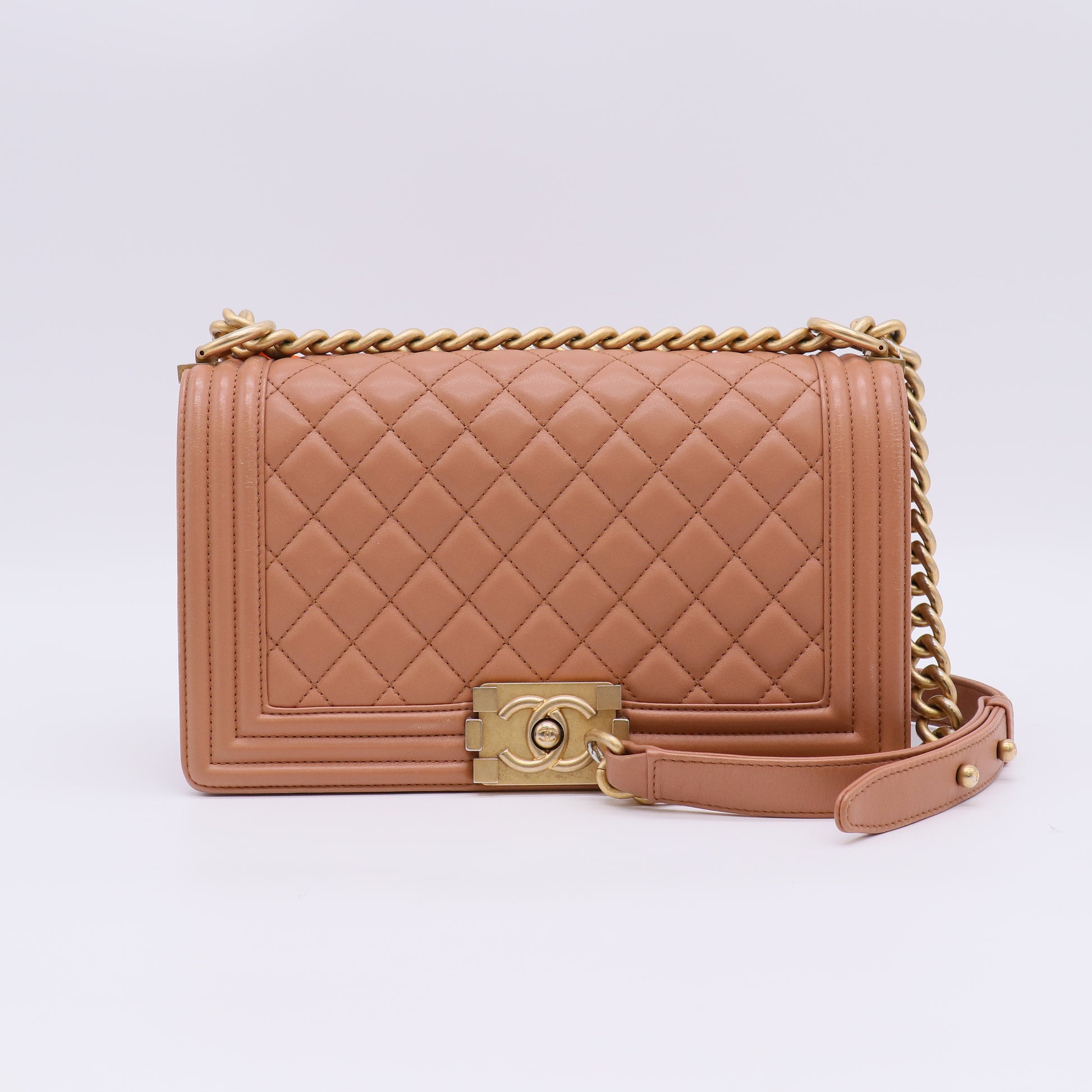 Chanel Lambskin Quilted New Medium Boy Flap twins LDZ345