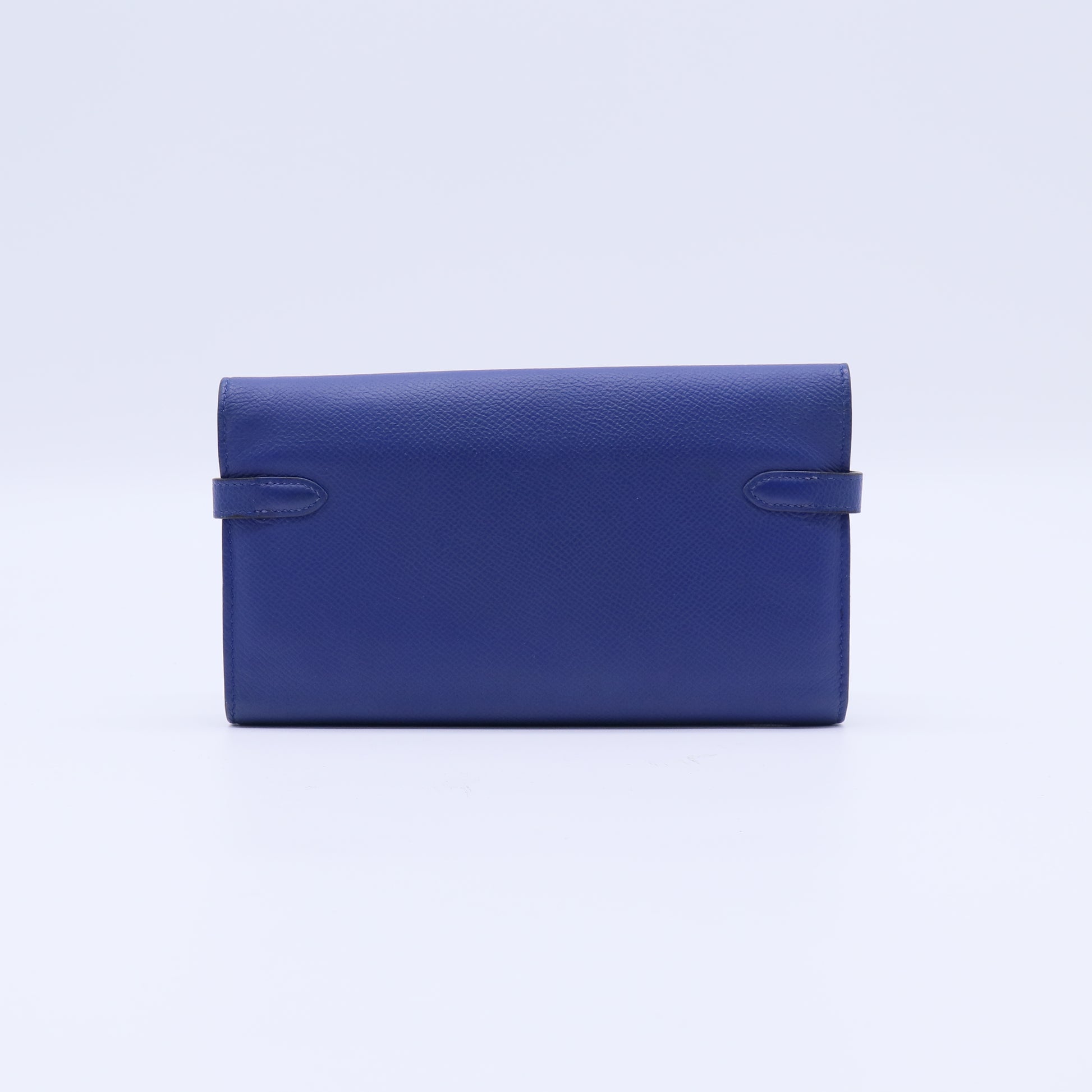Hermes Epsom Kelly Longue Wallet Bleu Electrique Cobalt twins W20920