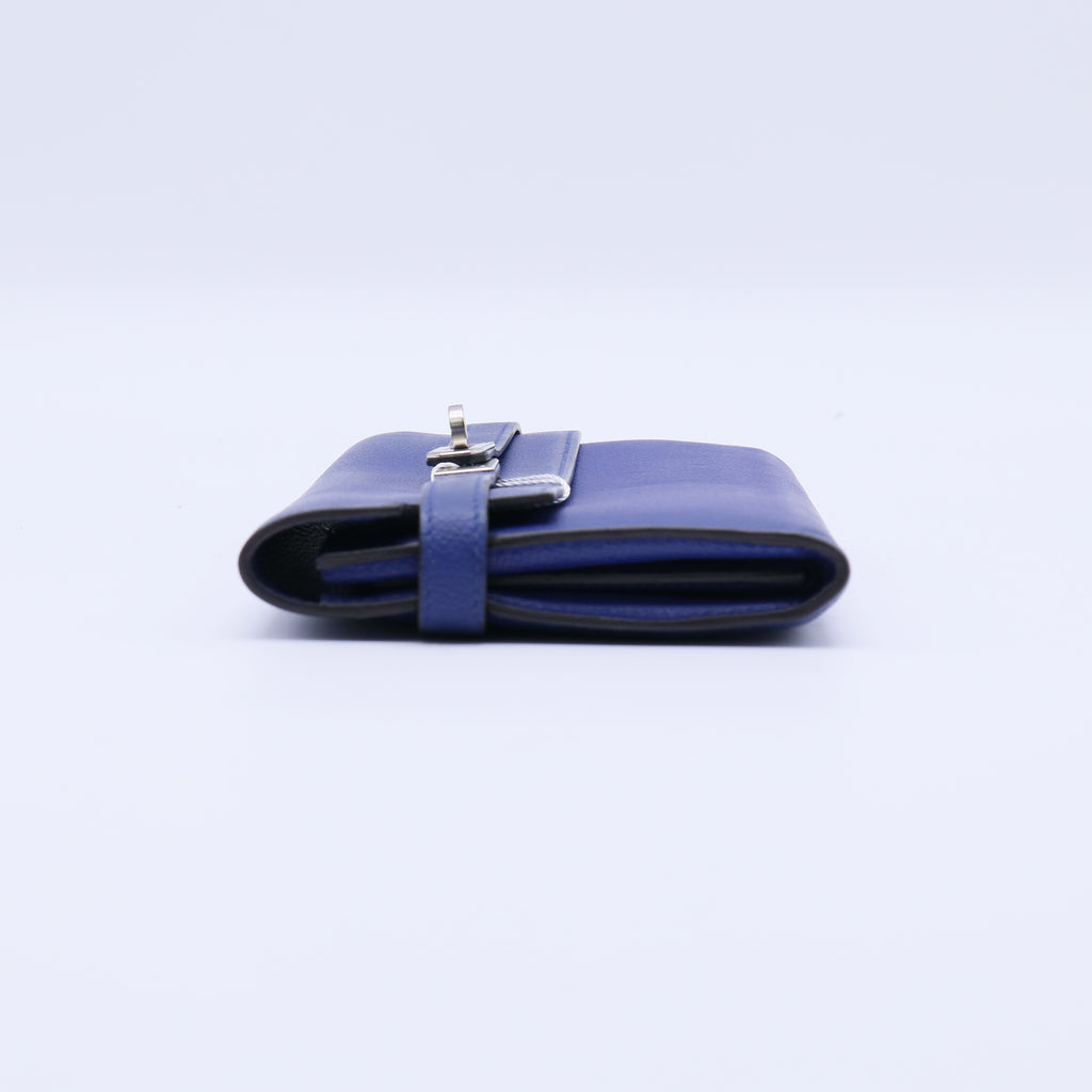 Hermes Epsom Kelly Longue Wallet Bleu Electrique Cobalt twins W20920