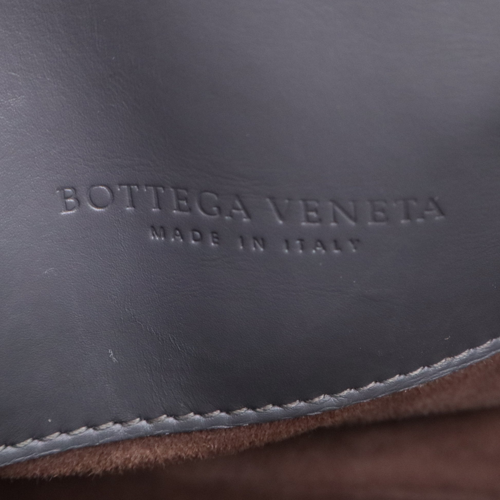 Roma Intrecciato Calfskin Bag Grey