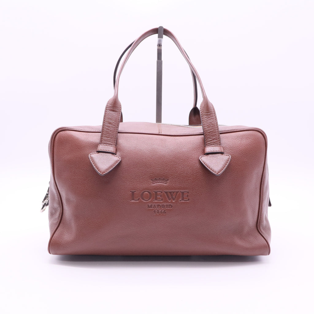 leather top handle bag