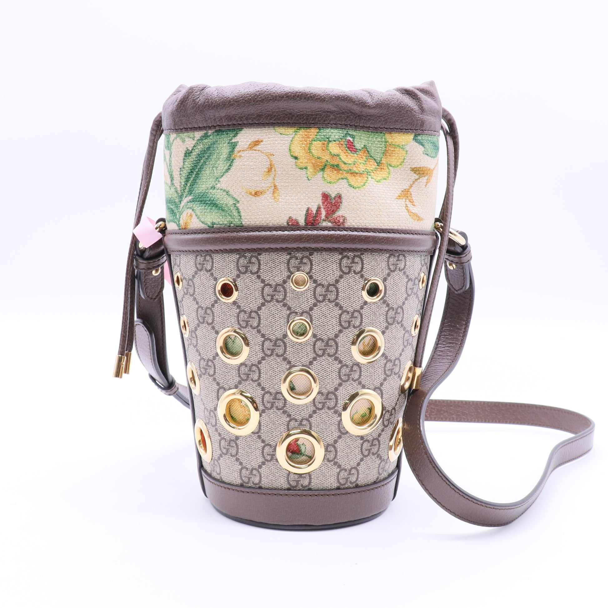 Gucci Ophidia GG Flora Small Bucket Bag Twins LDJ2838