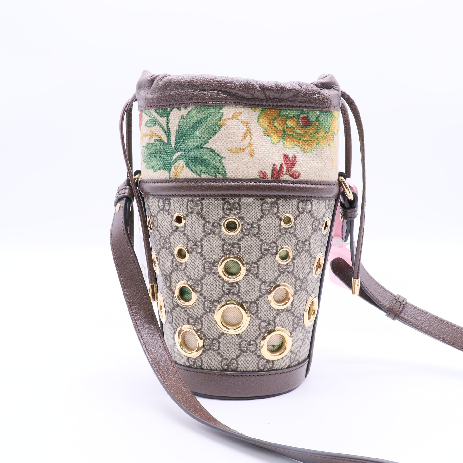 Gucci Ophidia GG Flora Small Bucket Bag Twins LDJ2838