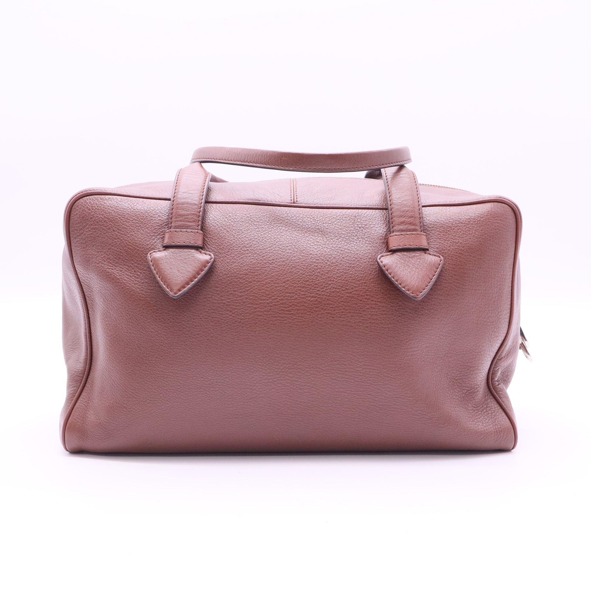 leather top handle bag