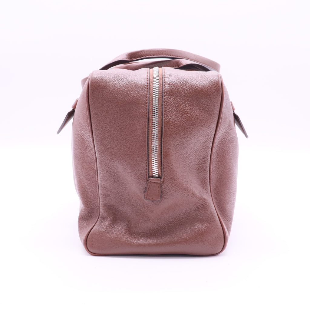 leather top handle bag