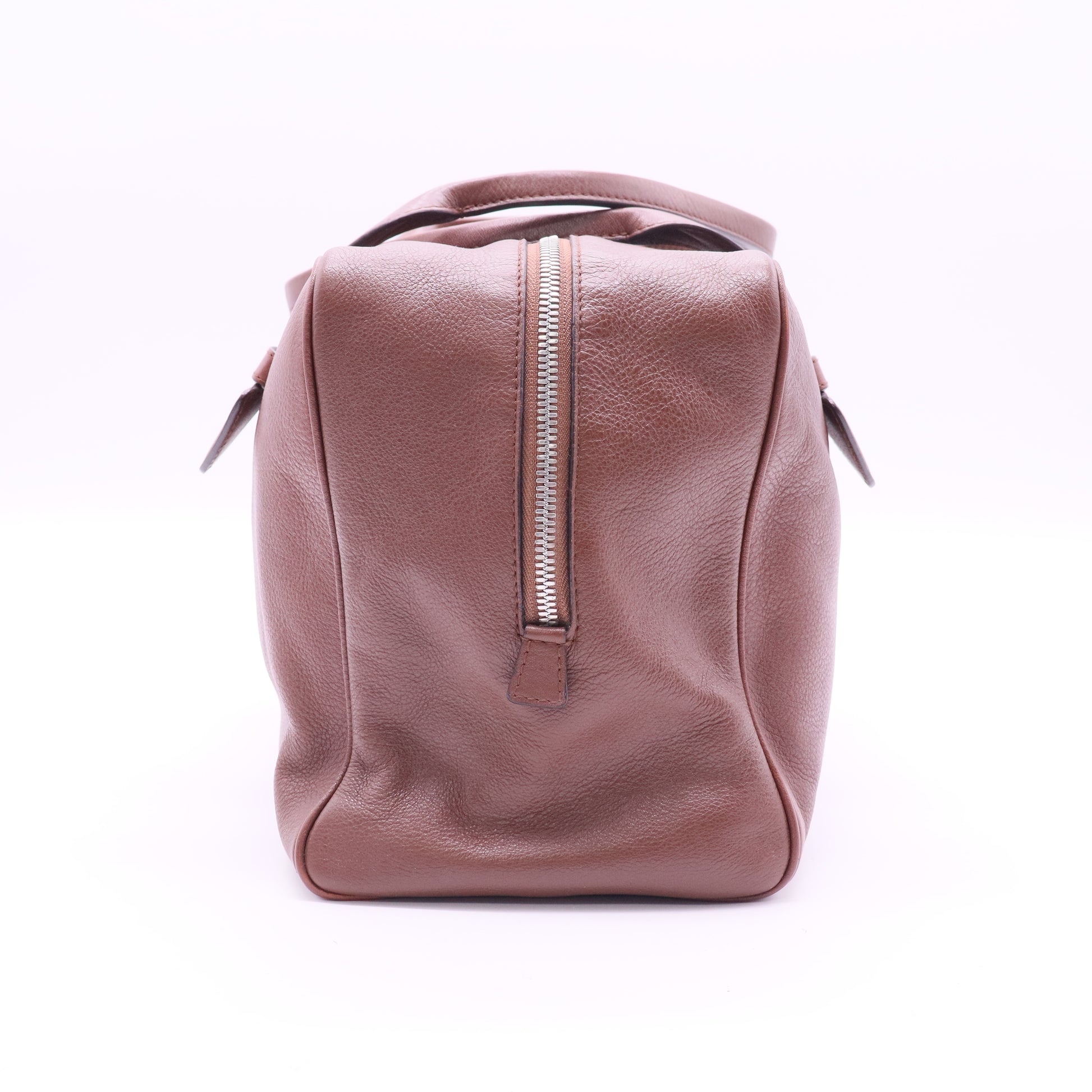 leather top handle bag
