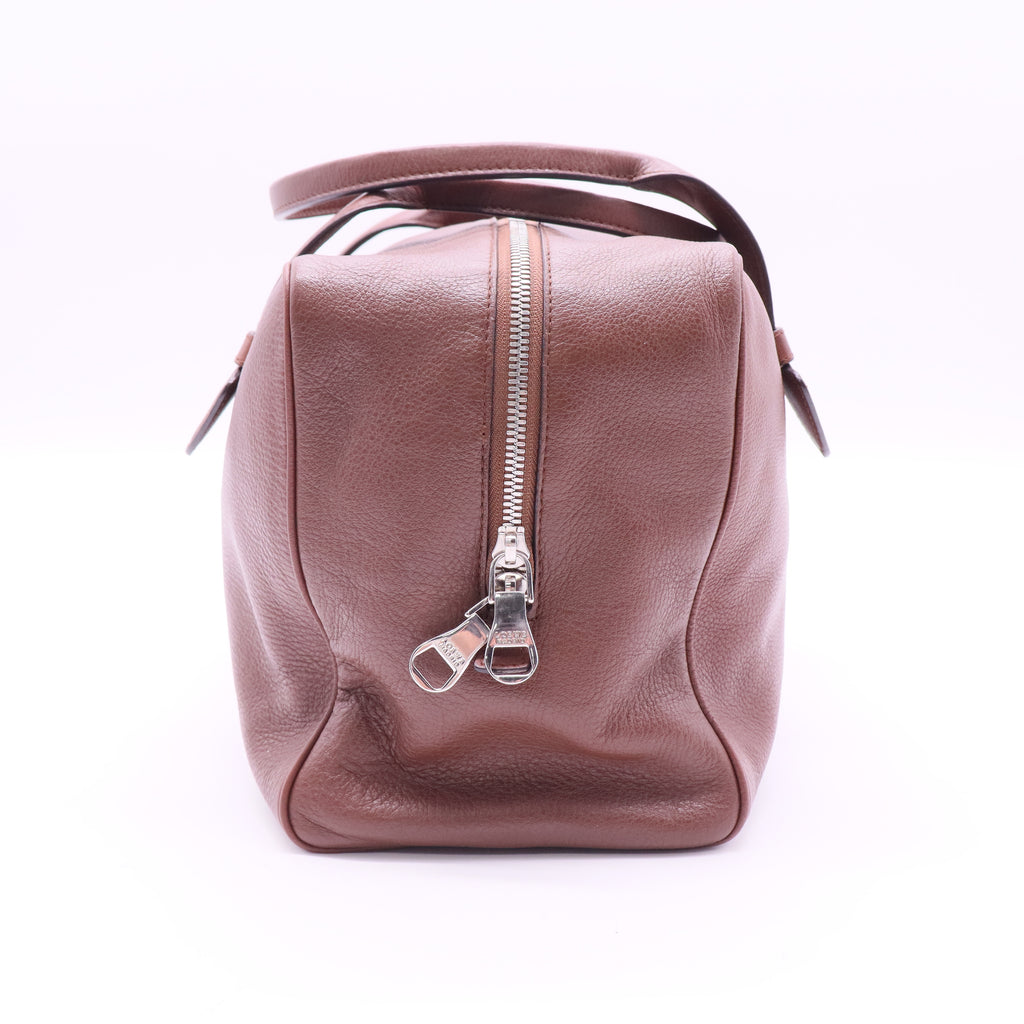 leather top handle bag