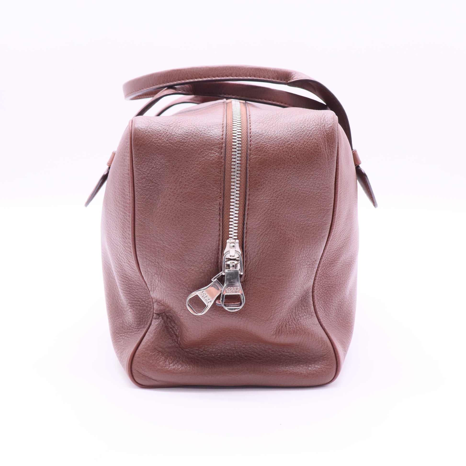 leather top handle bag