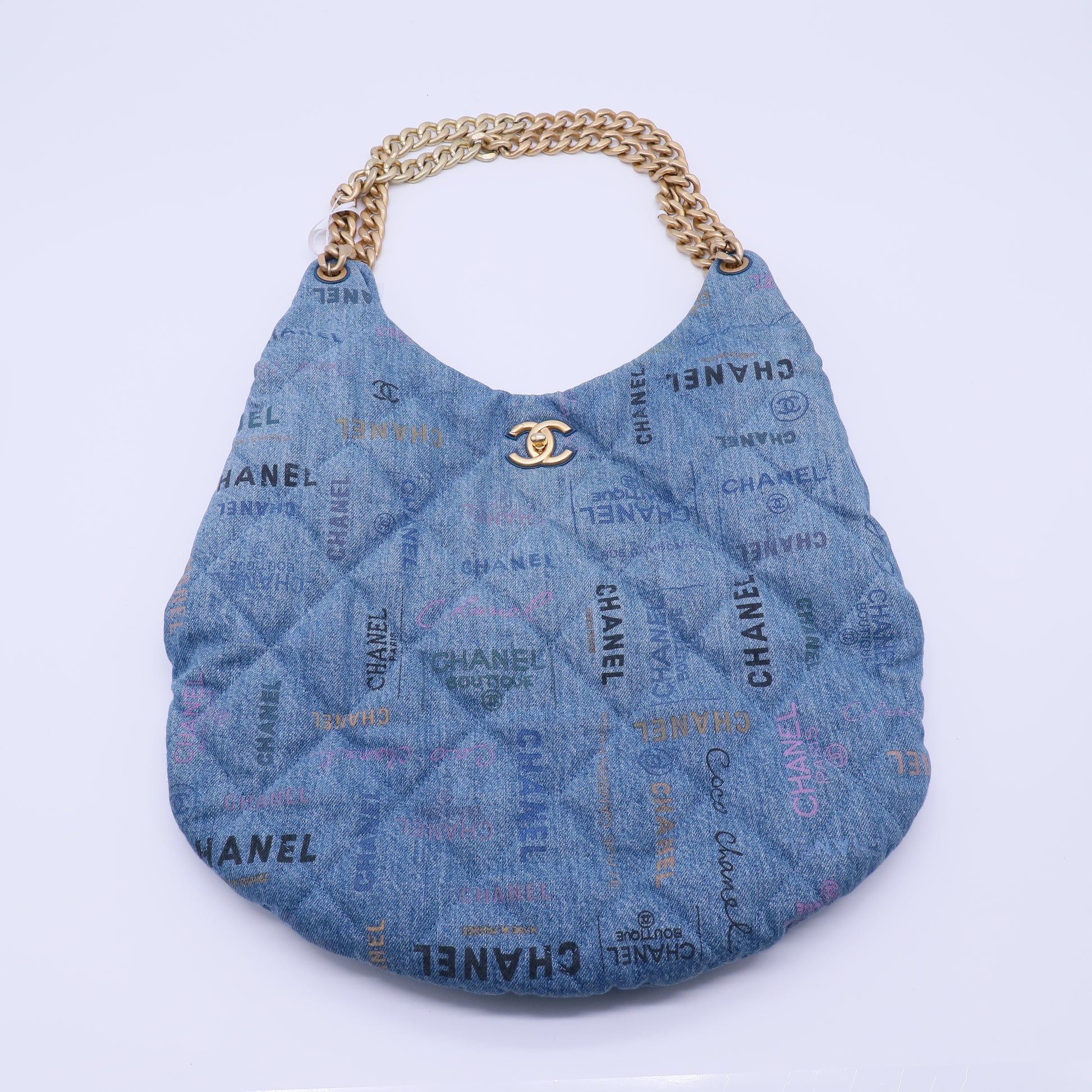 Chanel Denim Mood Maxi Hobo twins B21818