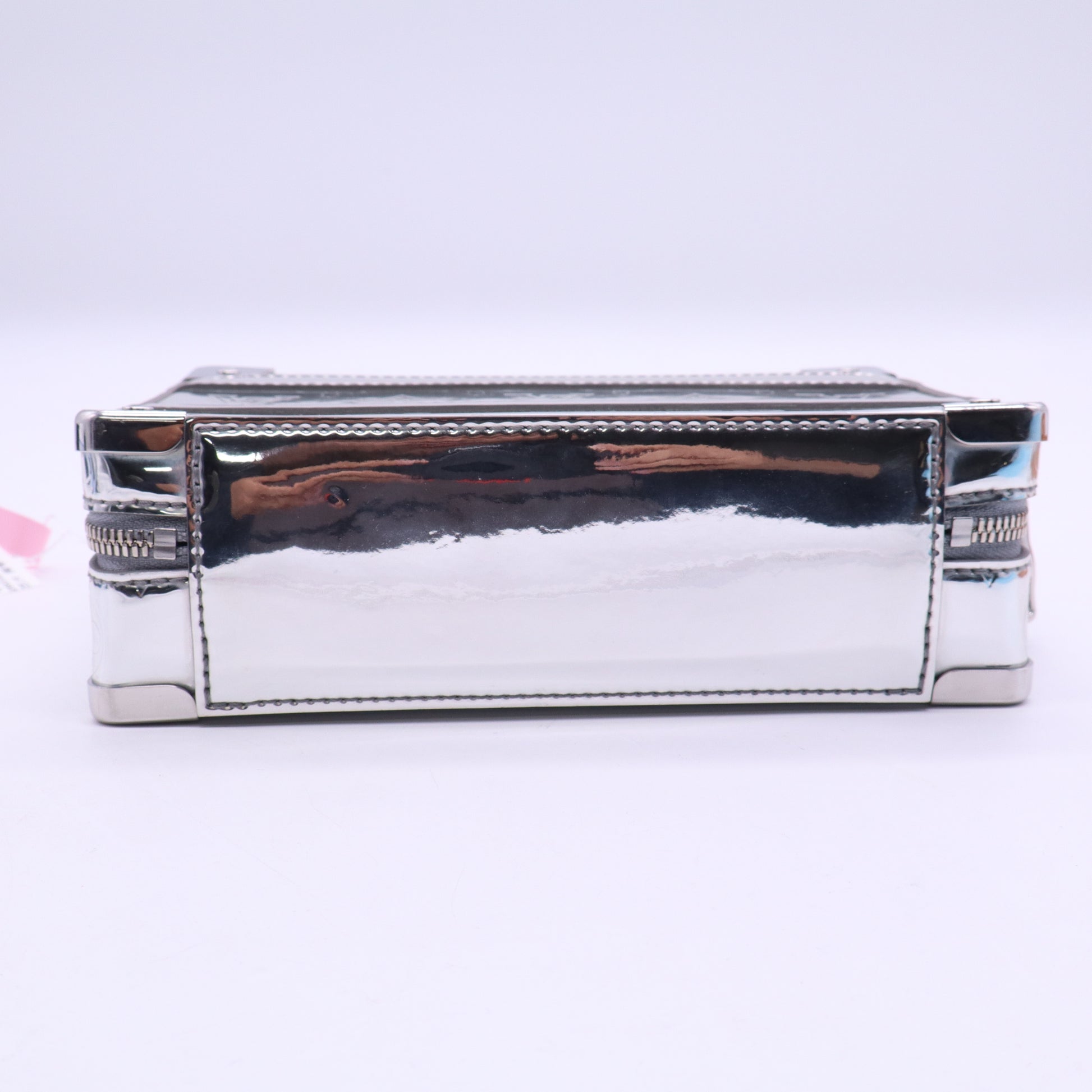 Louis Vuitton Calfskin Monogram Miroir LV Ski Side Trunk MM Silver Twins LDJ3571