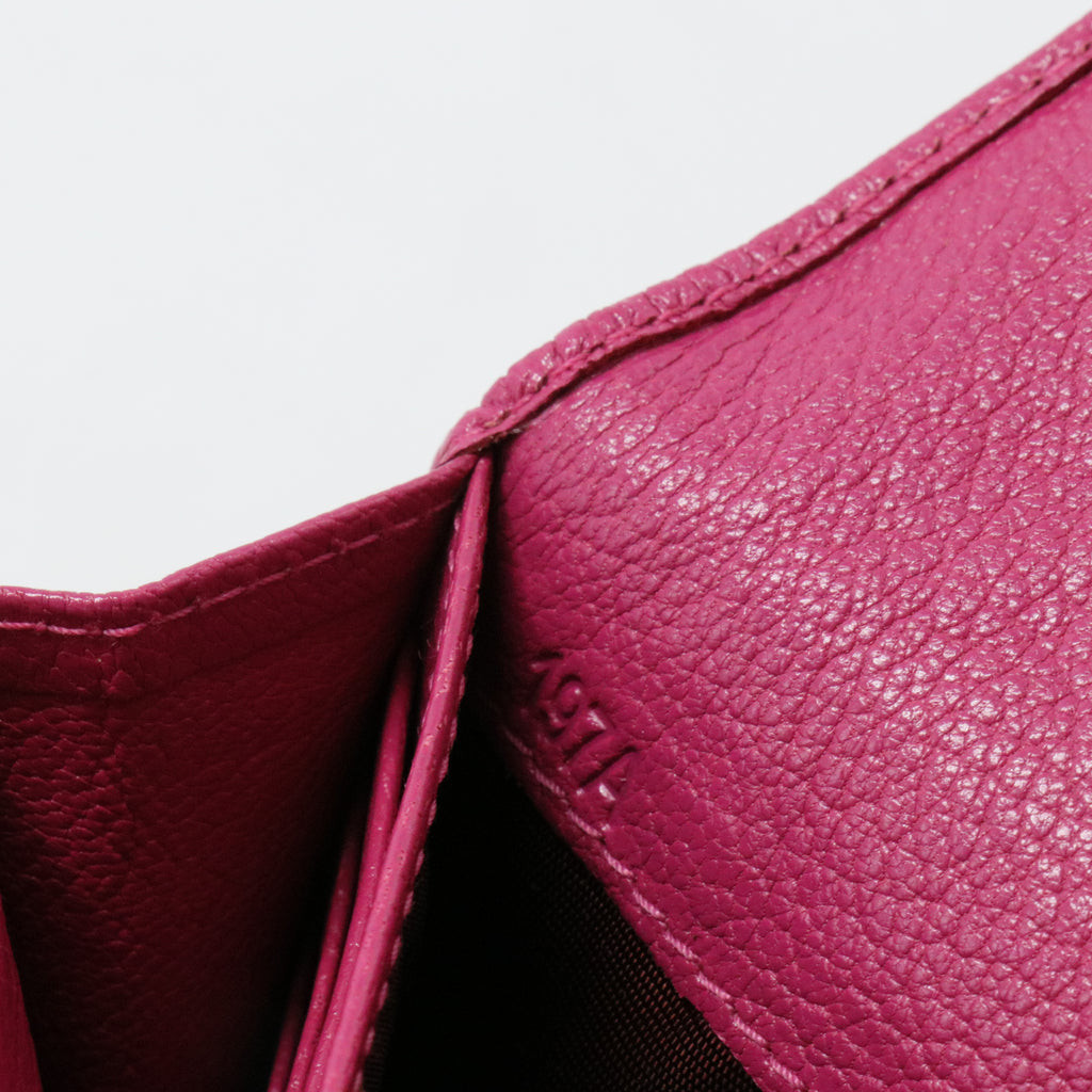 Goatskin Madras Wallet Peonia