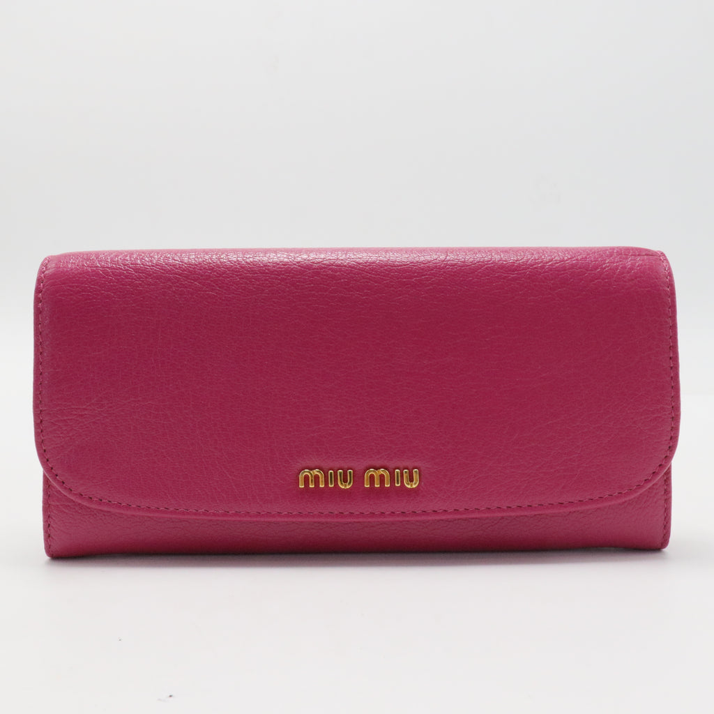 Goatskin Madras Wallet Peonia