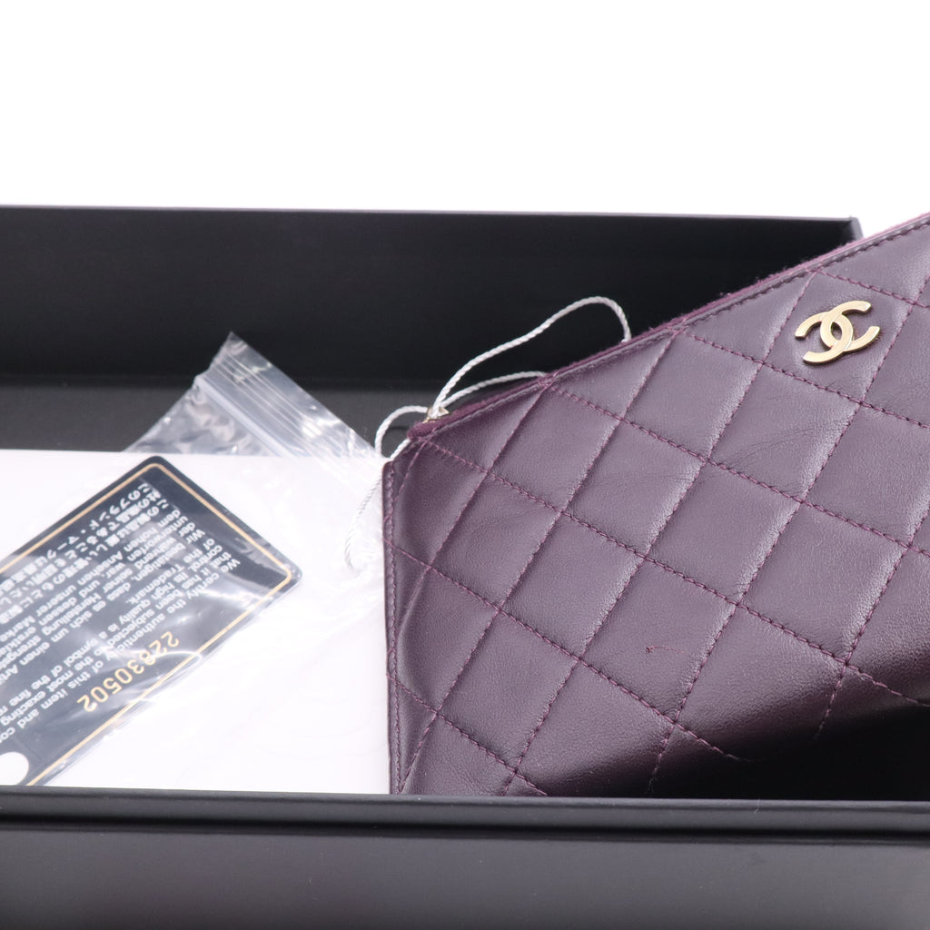 Matelasse Long Wallet Lambskin Twins LDJ2748