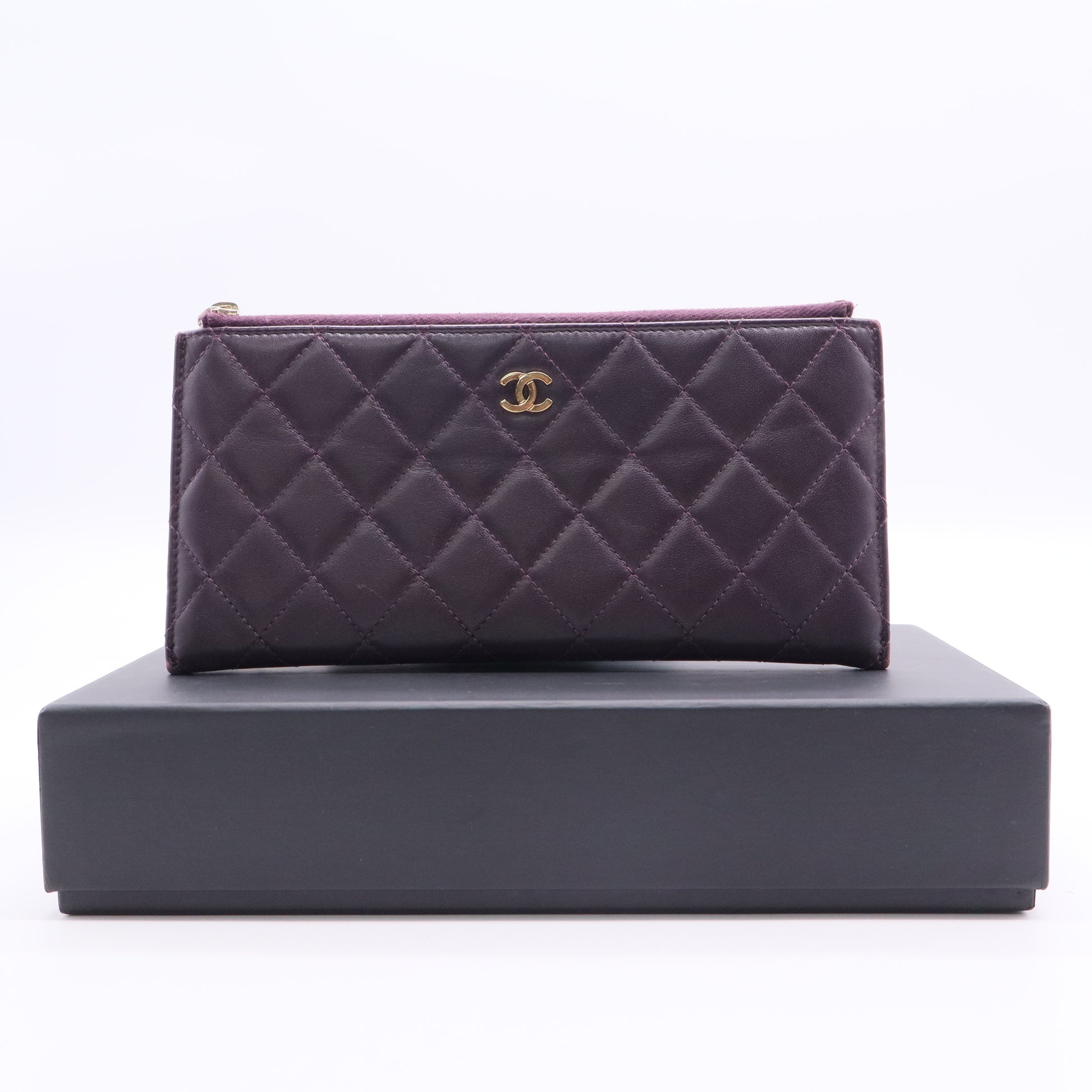 Matelasse Long Wallet Lambskin Twins LDJ2748