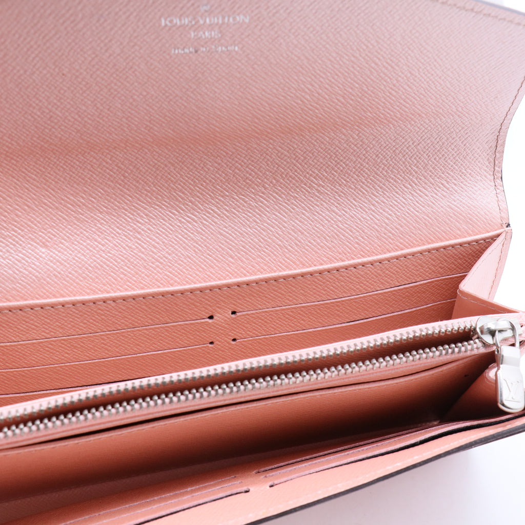 Rose Nacre Epi Leather Sarah Wallet W10374