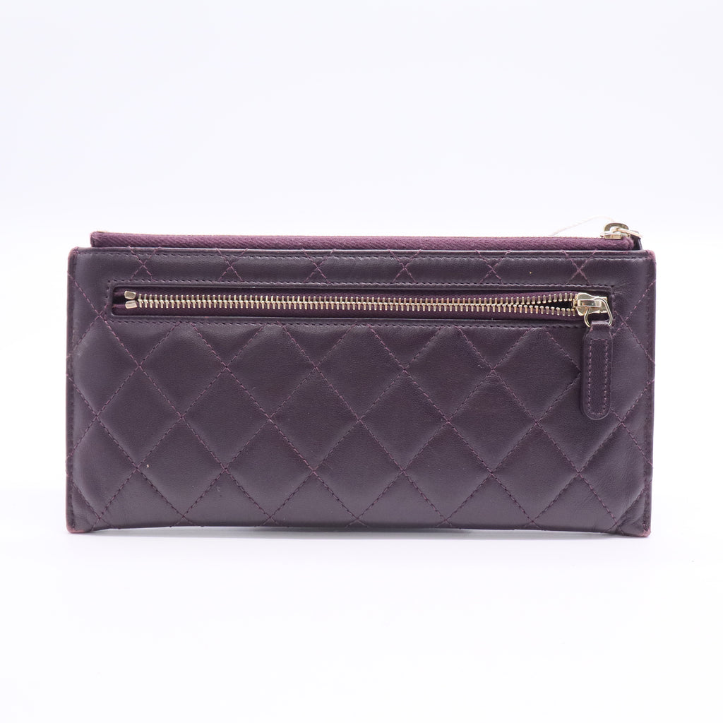 Matelasse Long Wallet Lambskin Twins LDJ2748
