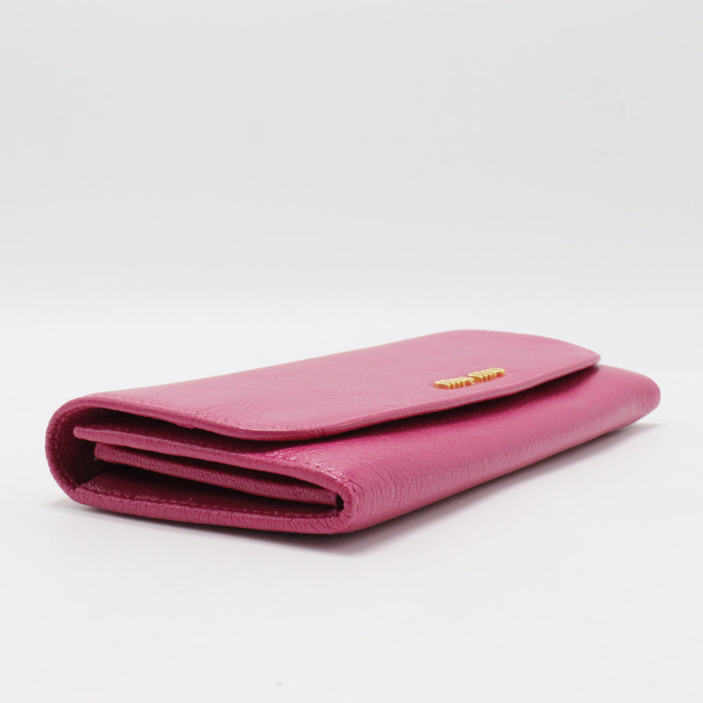 Goatskin Madras Wallet Peonia