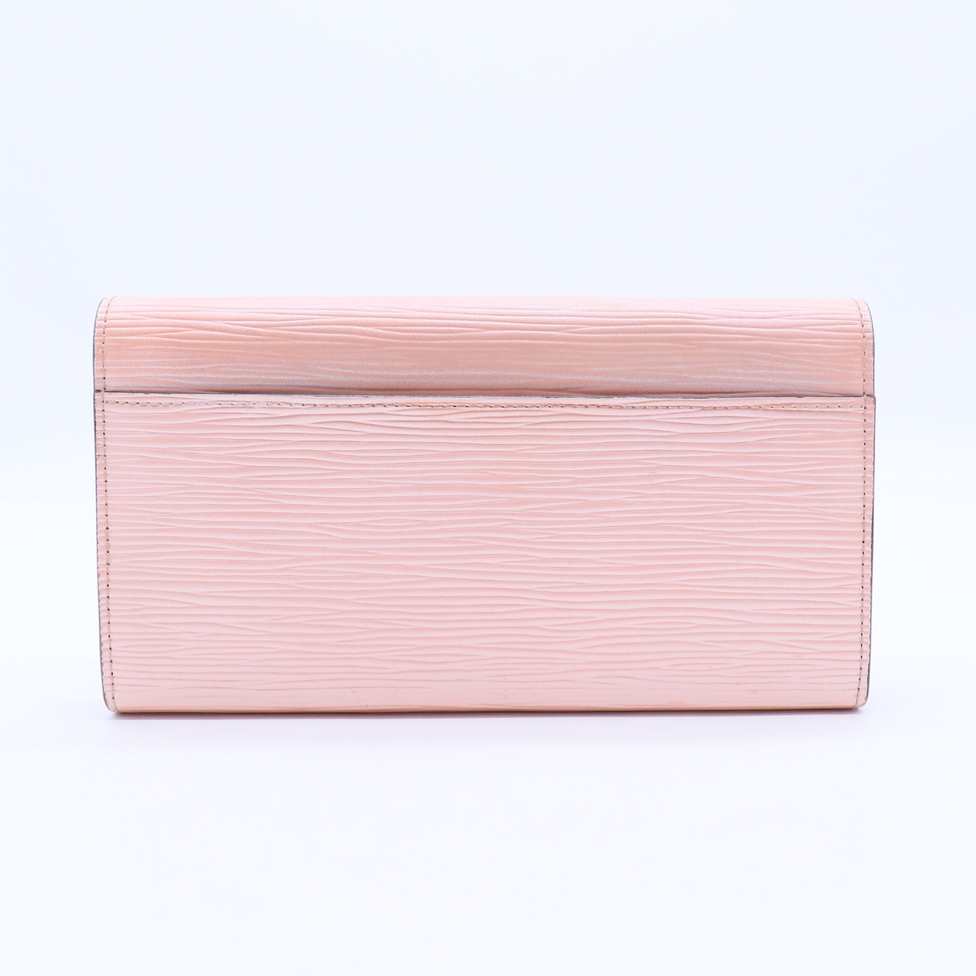 Rose Nacre Epi Leather Sarah Wallet W10374