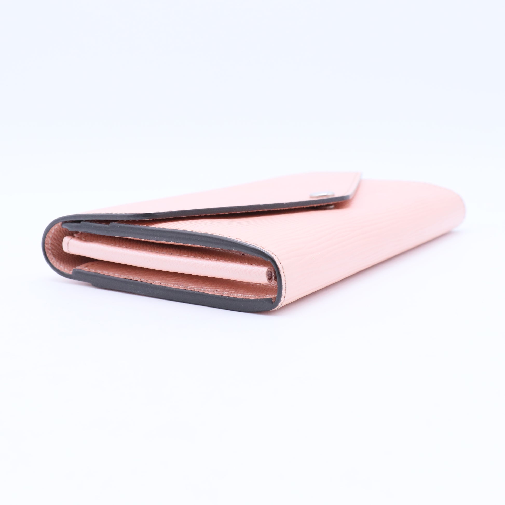 Rose Nacre Epi Leather Sarah Wallet W10374
