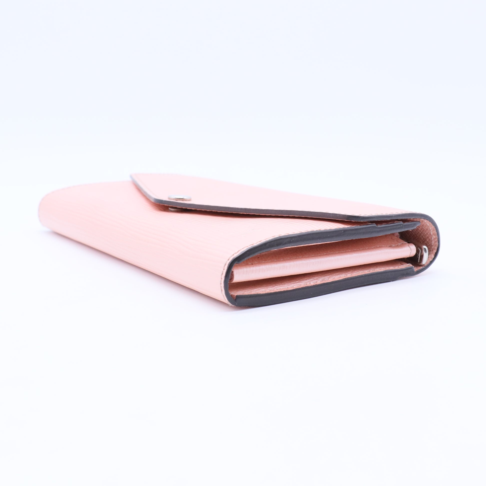 Rose Nacre Epi Leather Sarah Wallet W10374