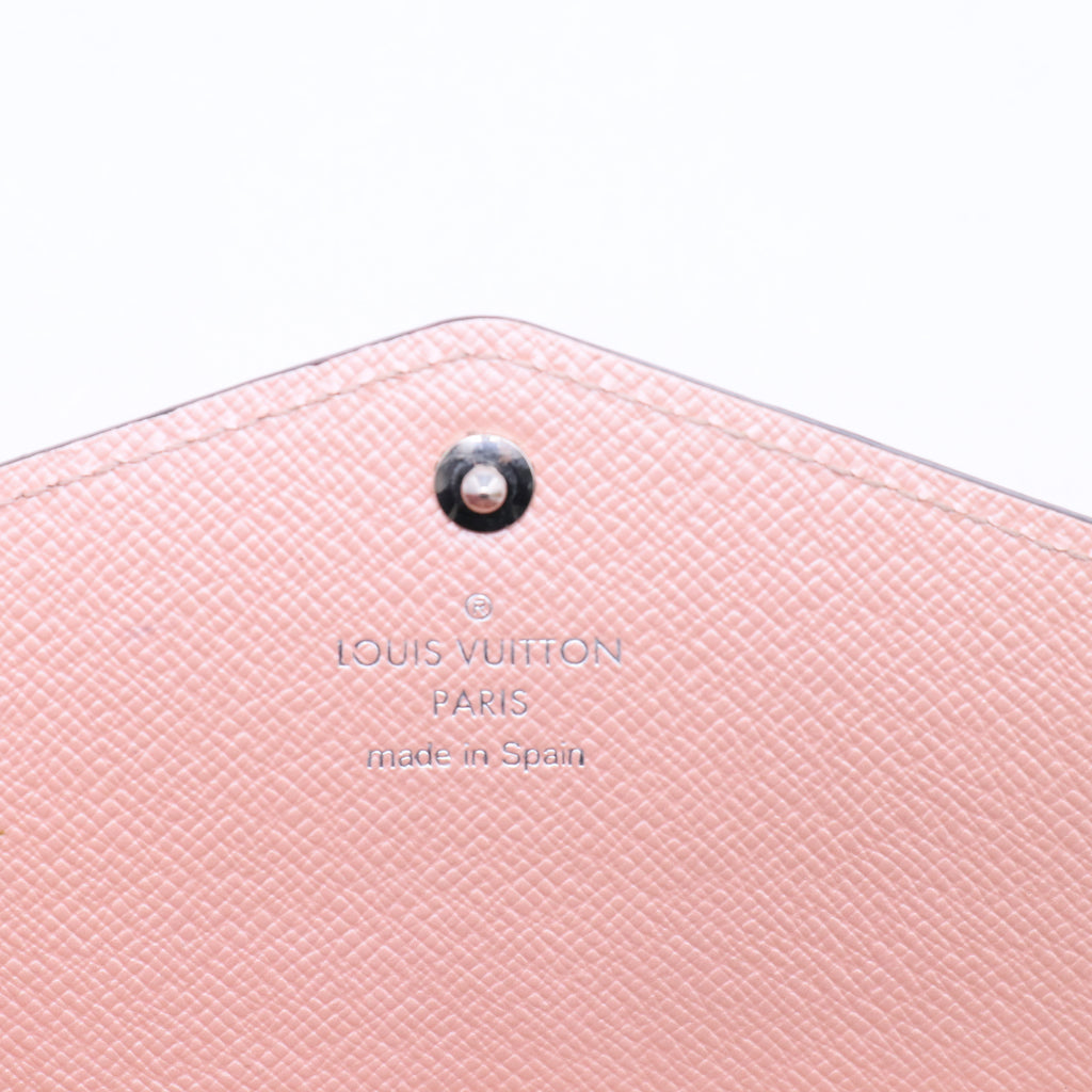 Rose Nacre Epi Leather Sarah Wallet W10374