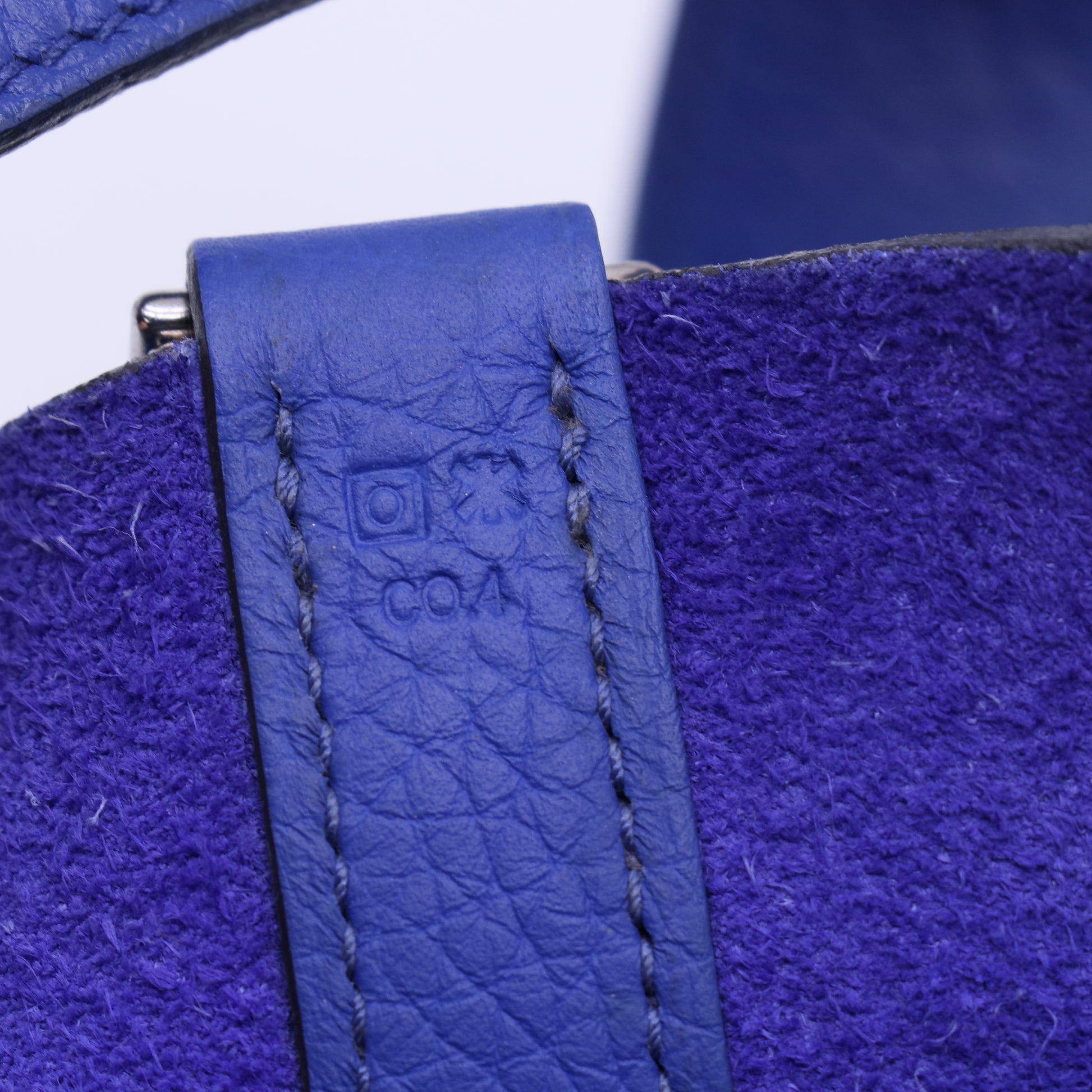 Hermes Bleu Brighton Clemence Leather Picotin MM Bag twins B21988