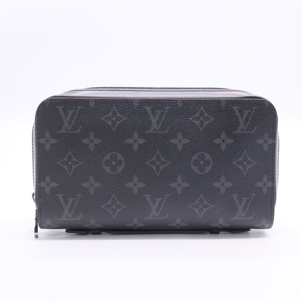 Louis Vuitton Zippy Wallet Monogram Eclipse Canvas XL Twins LDJ2745