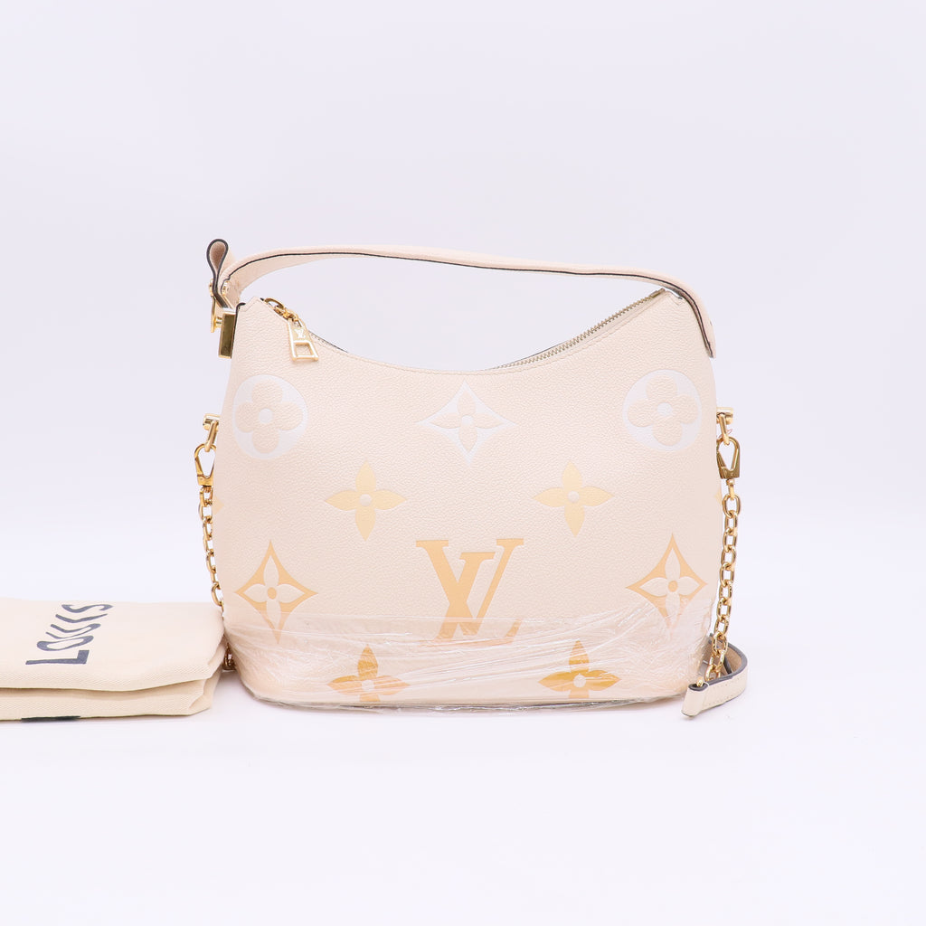 Louis Vuitton Empreinte Monogram Giant By The Pool Marshmallow Hobo Cream Saffron twins LDJ5521