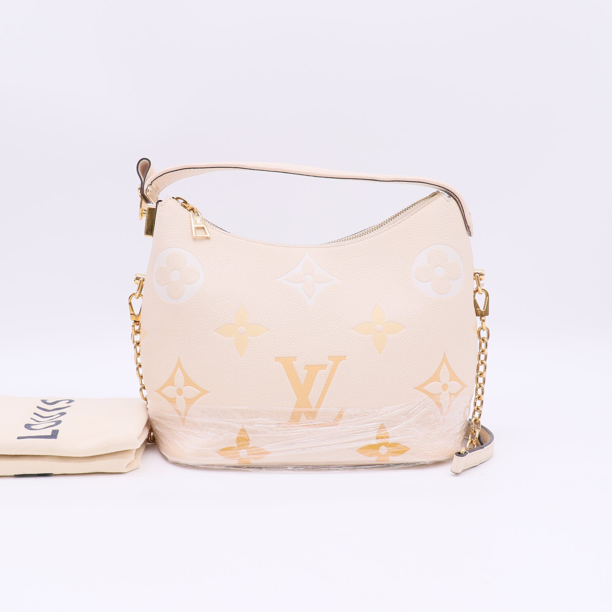 Louis Vuitton Empreinte Monogram Giant By The Pool Marshmallow Hobo Cream Saffron twins LDJ5521