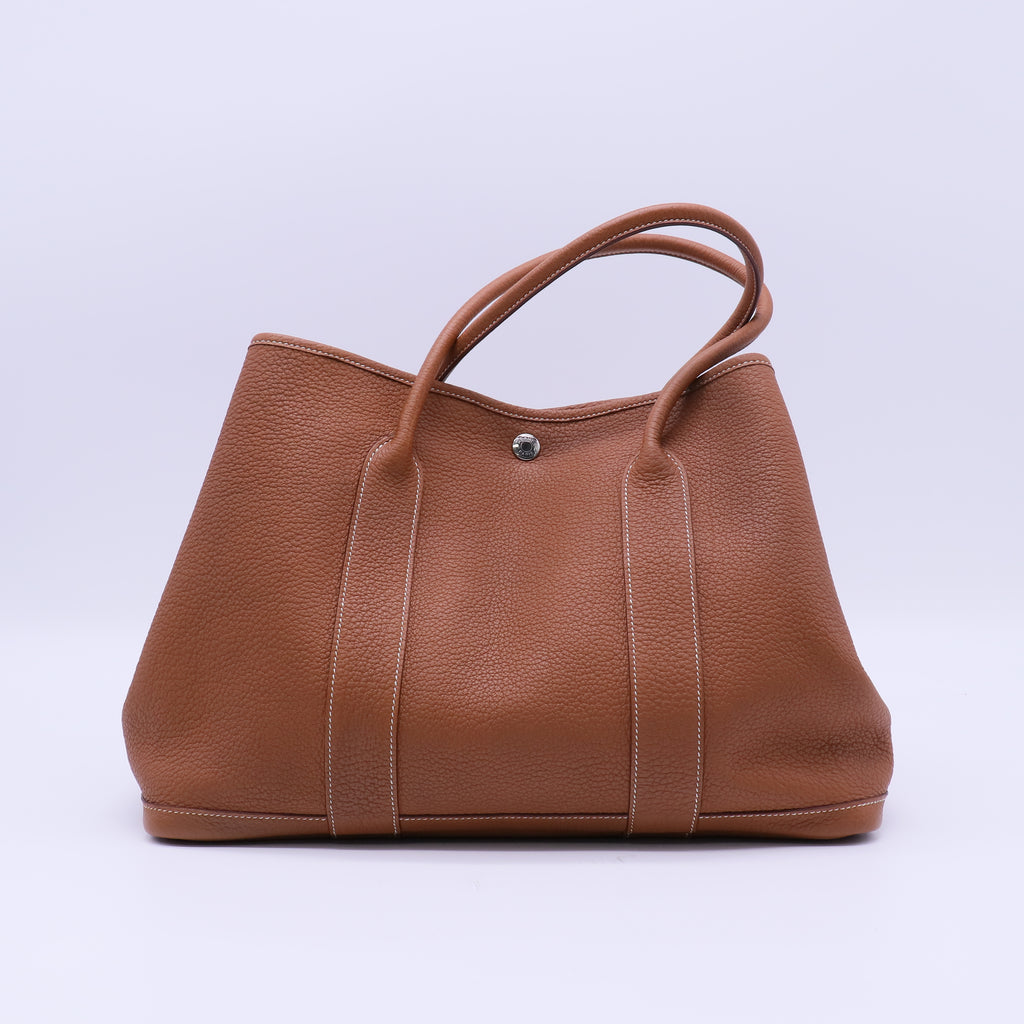 Hermes Gold Negonda Leather Garden Party 36 Bag twins B22090