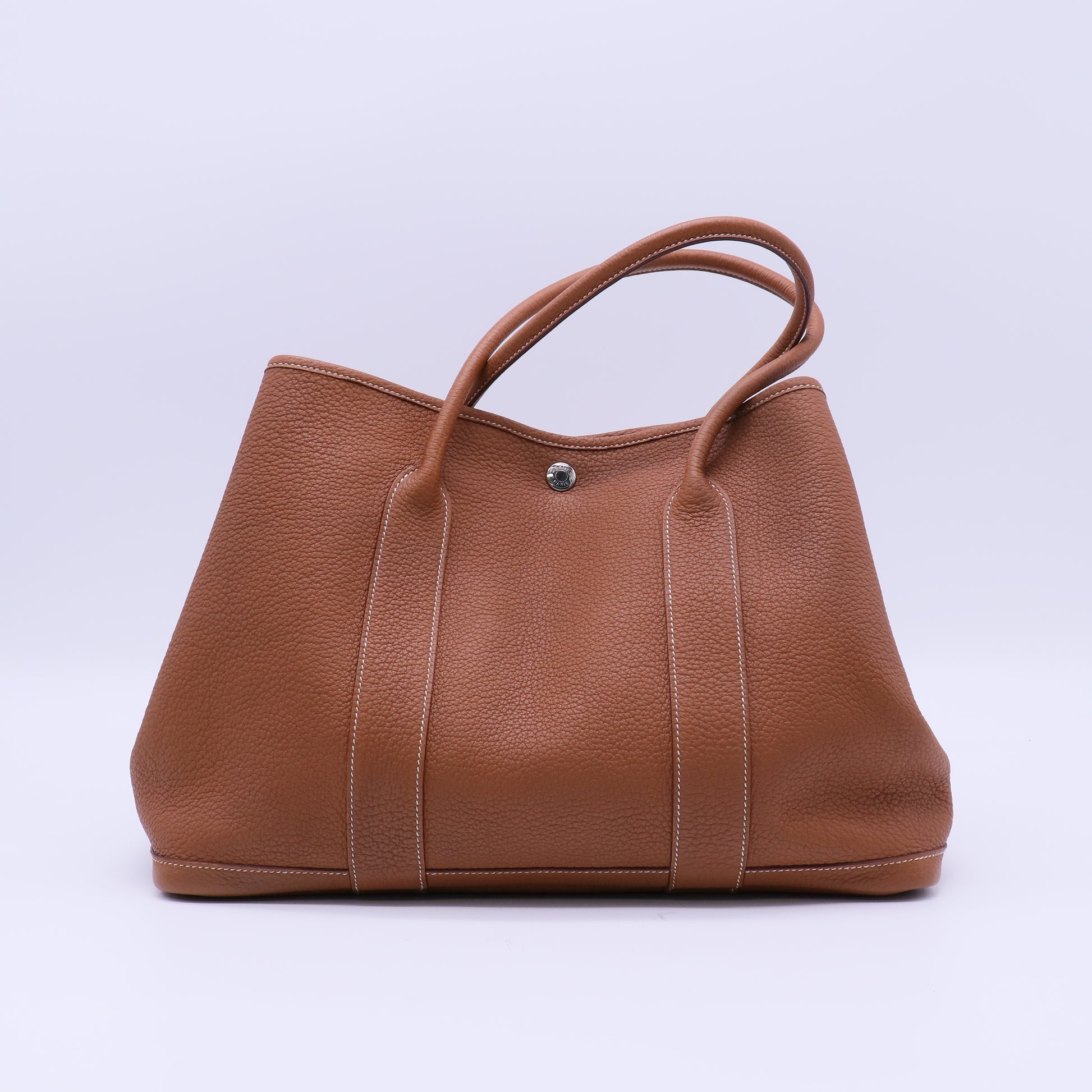 Hermes Gold Negonda Leather Garden Party 36 Bag twins B22090