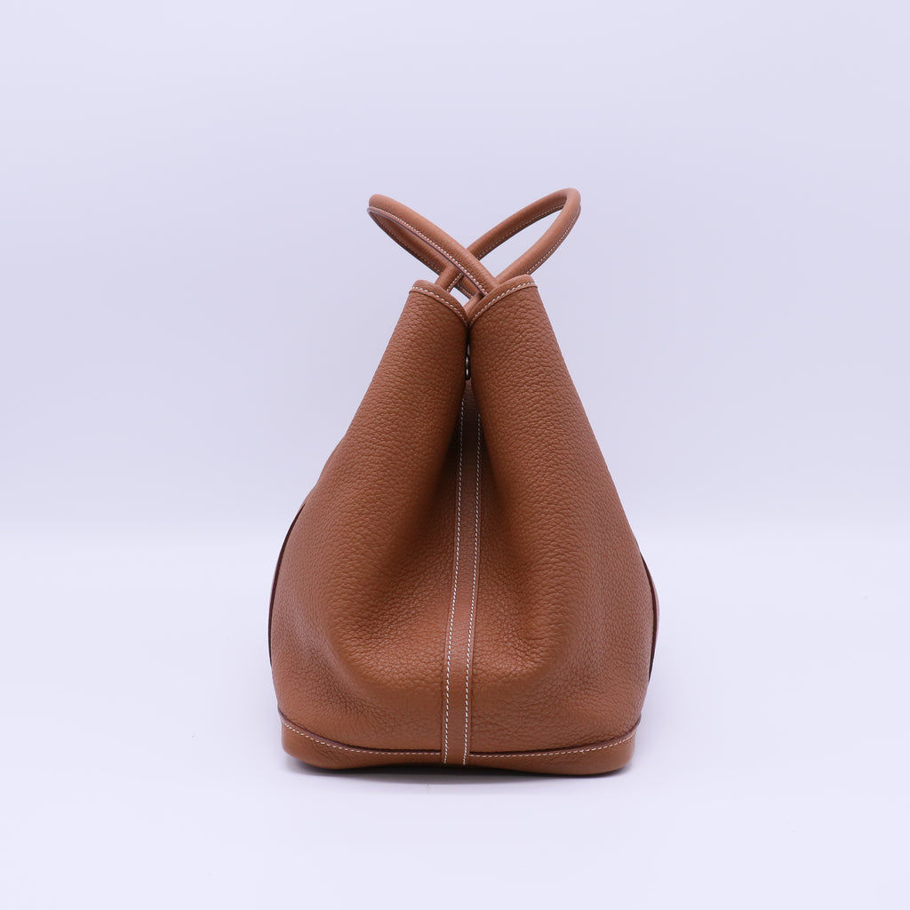 Hermes Gold Negonda Leather Garden Party 36 Bag twins B22090