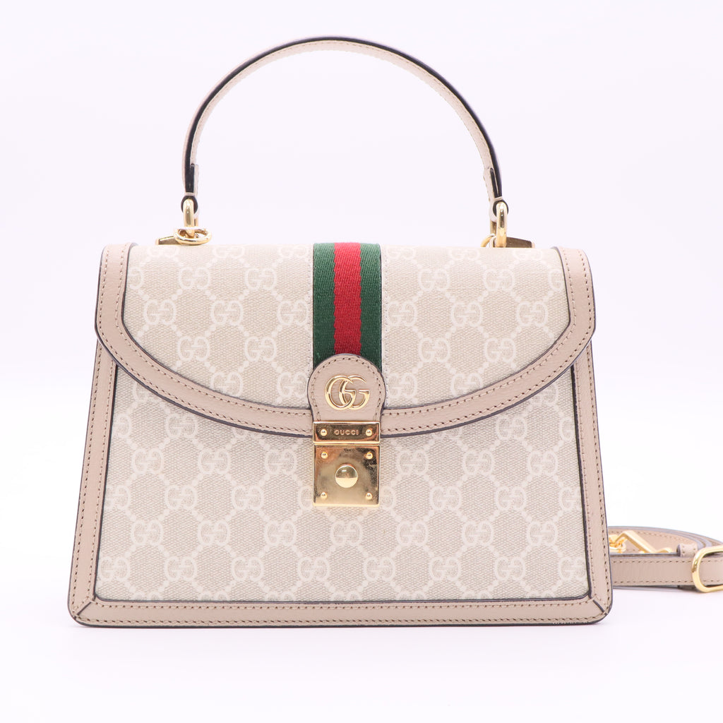 GG Supreme Medium Ophidia Top Handle Bag twins