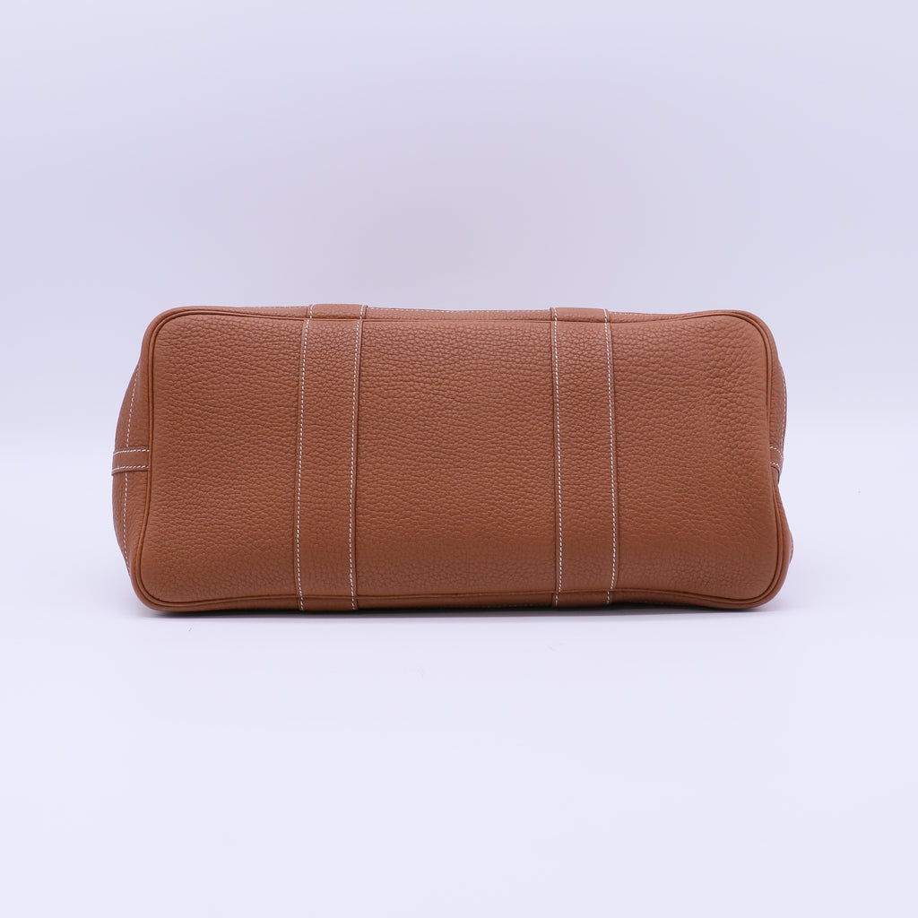 Hermes Gold Negonda Leather Garden Party 36 Bag twins B22090