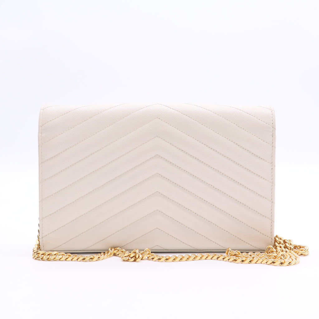 Classic Monogram Envelope Satchel Matelasse Chevron Leather Twins LDJ2744