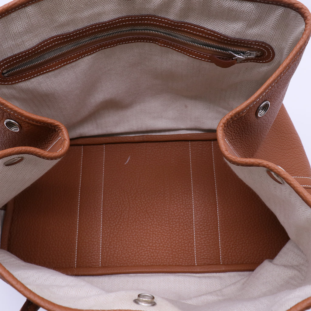 Hermes Gold Negonda Leather Garden Party 36 Bag twins B22090