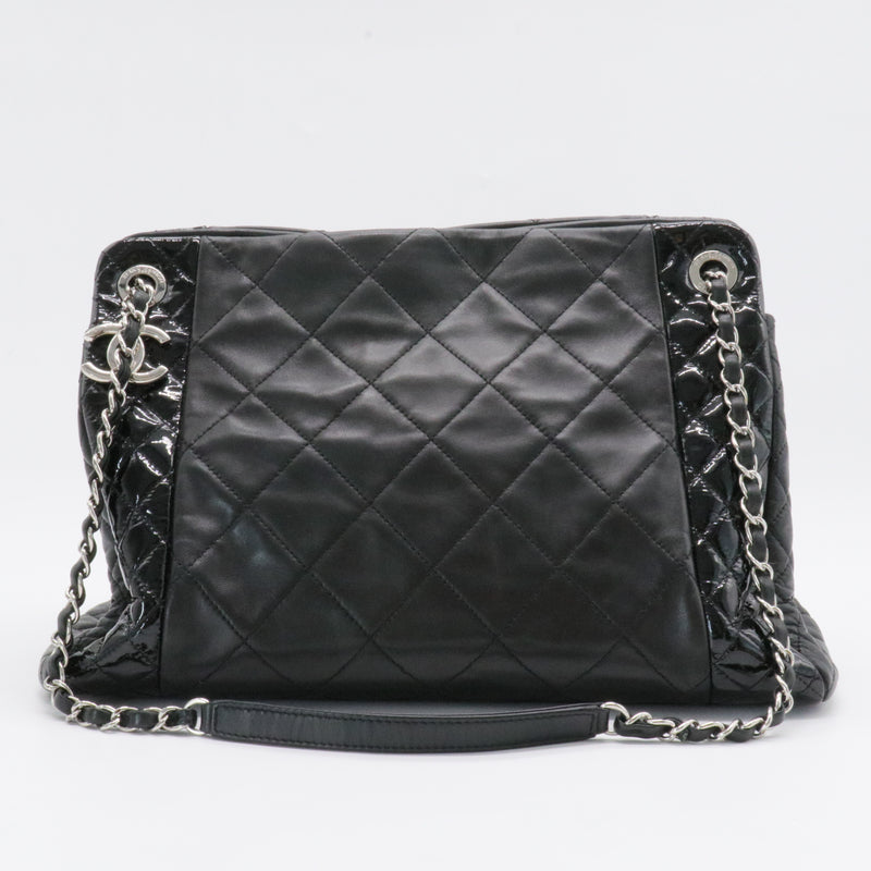 CC Charm Quilted Lambskin Patent Leather Tote