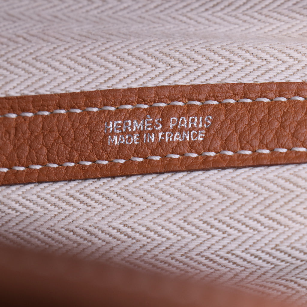 Hermes Gold Negonda Leather Garden Party 36 Bag twins B22090