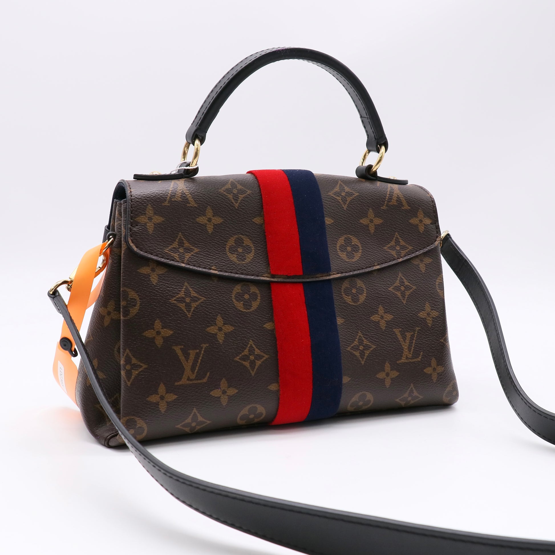 Georges BB Marine Cherry Monogram Bag Twins LDZ365