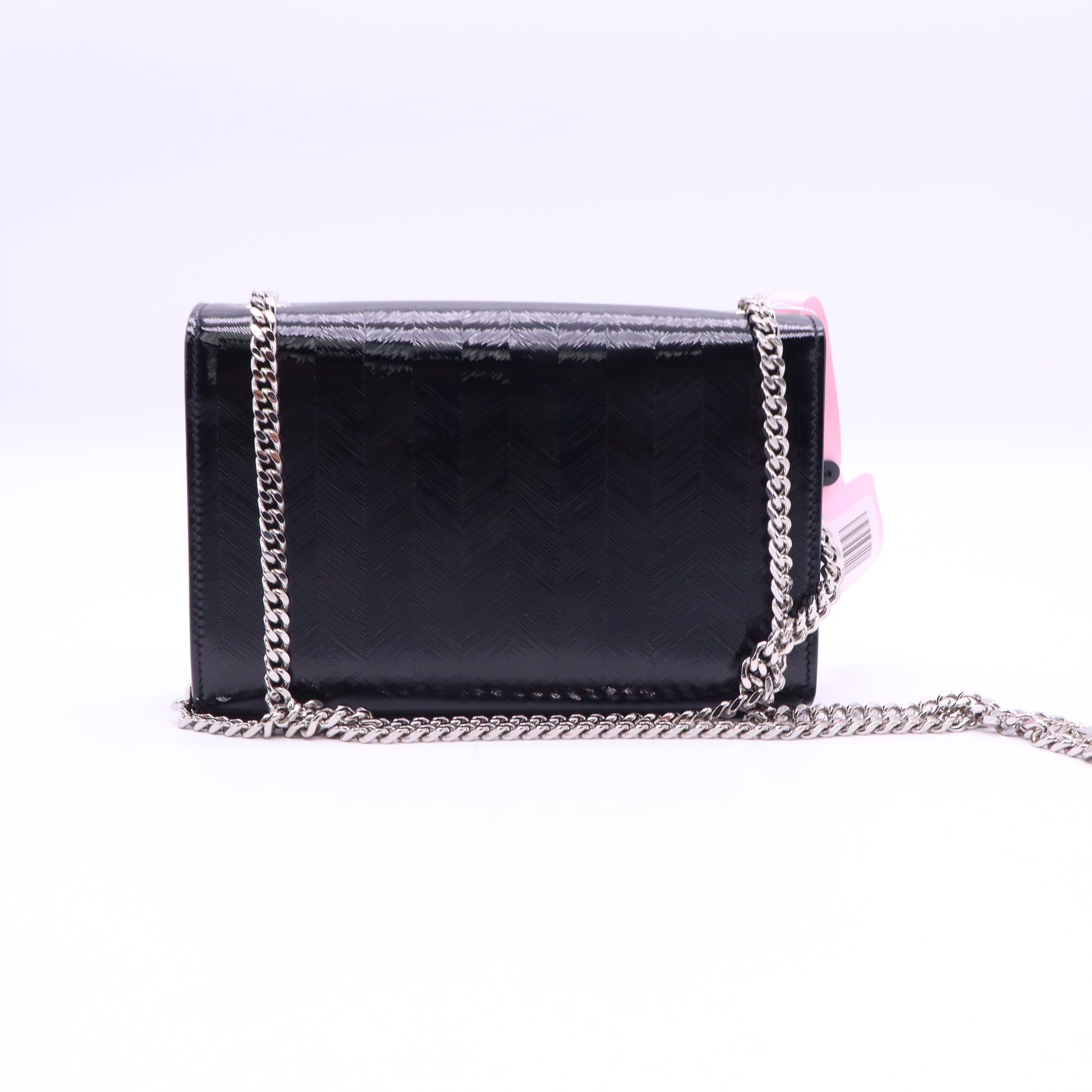Black Python Embossed Calfskin Leather Kate Tassel Bag TWINS LDJ3585