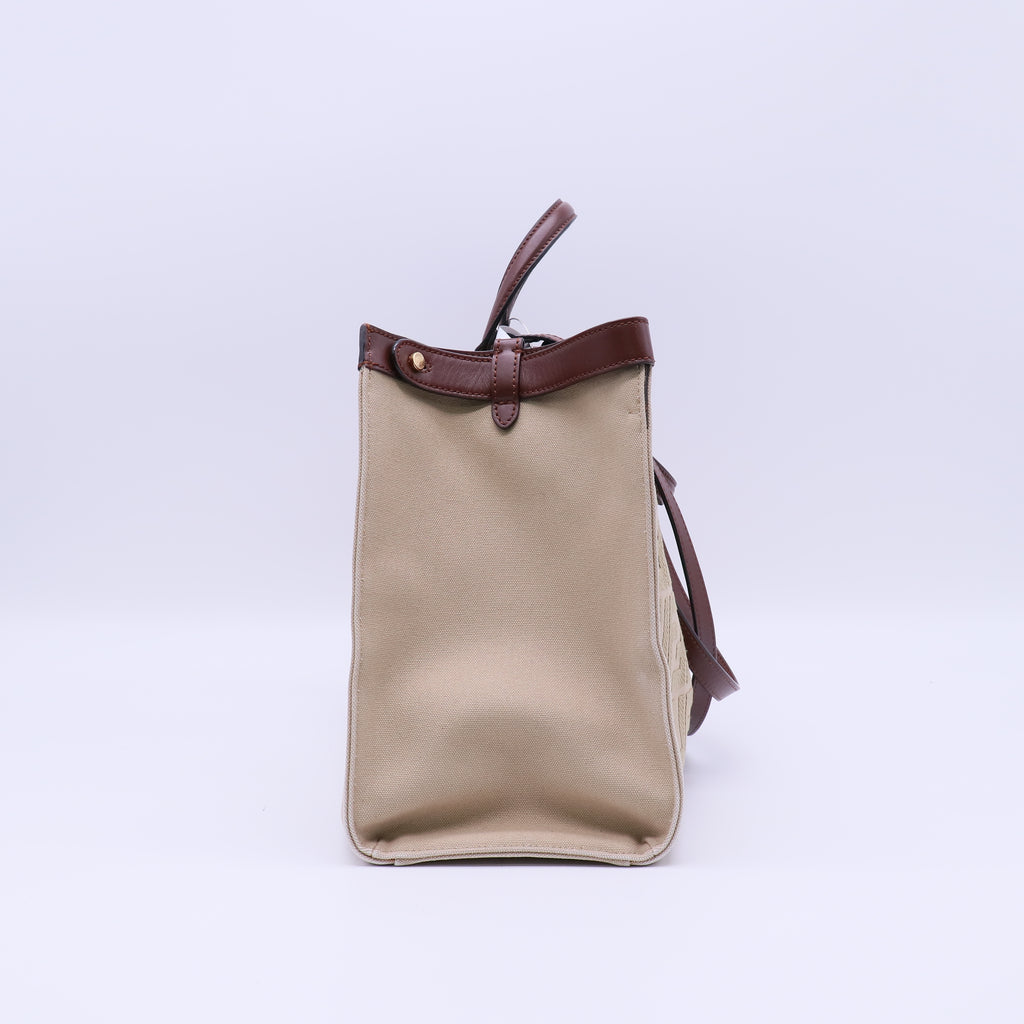 Fendi Canvas FF Peekaboo X-Lite Tote Twins B21157