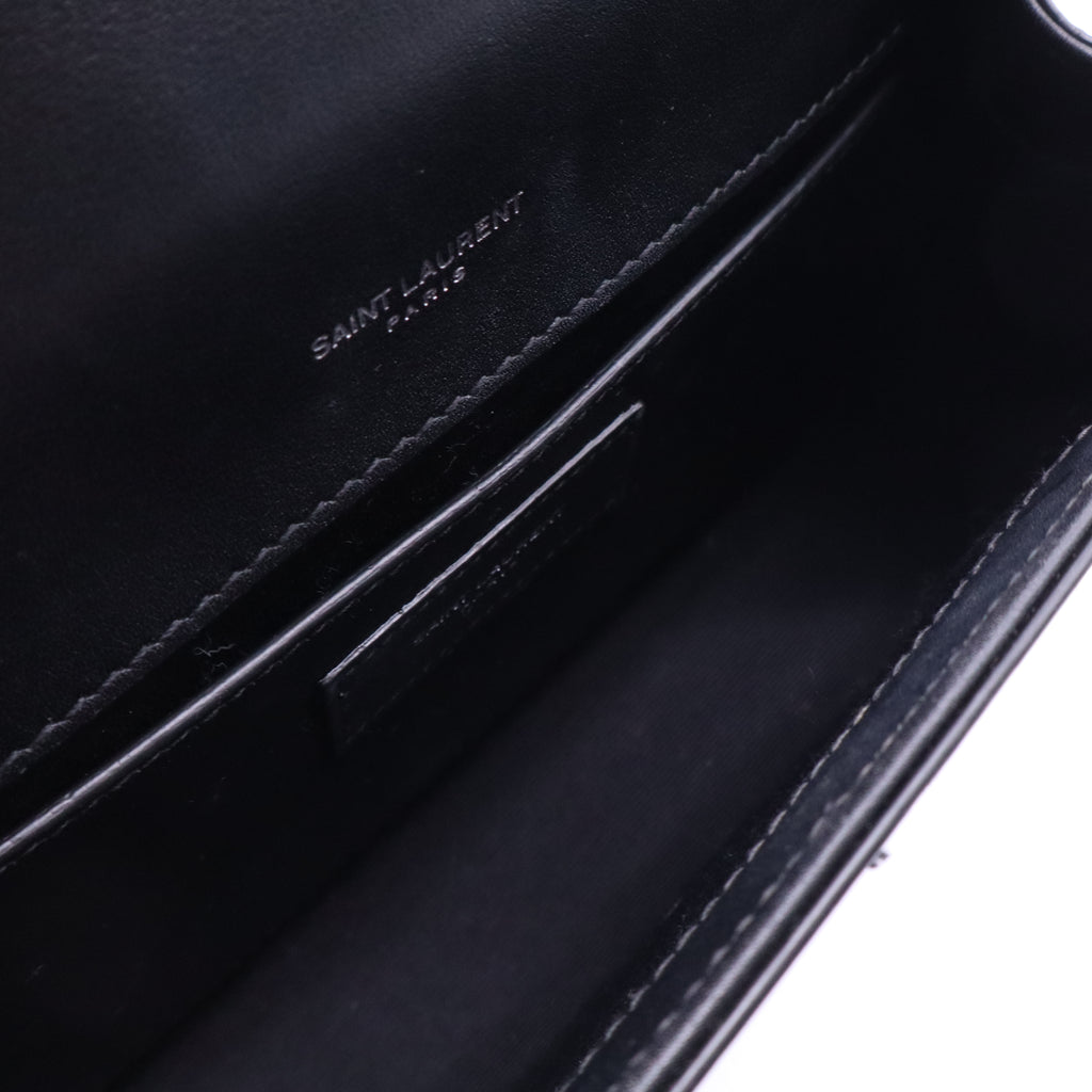 Black Python Embossed Calfskin Leather Kate Tassel Bag TWINS LDJ3585