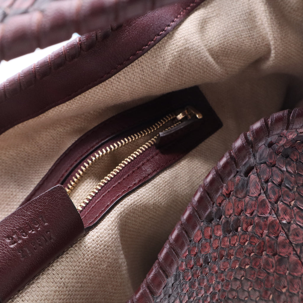 New Jackie Bag Python Large Twins B11806